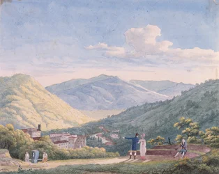 Utsikt over Bagni di Lucca, oktober 1813